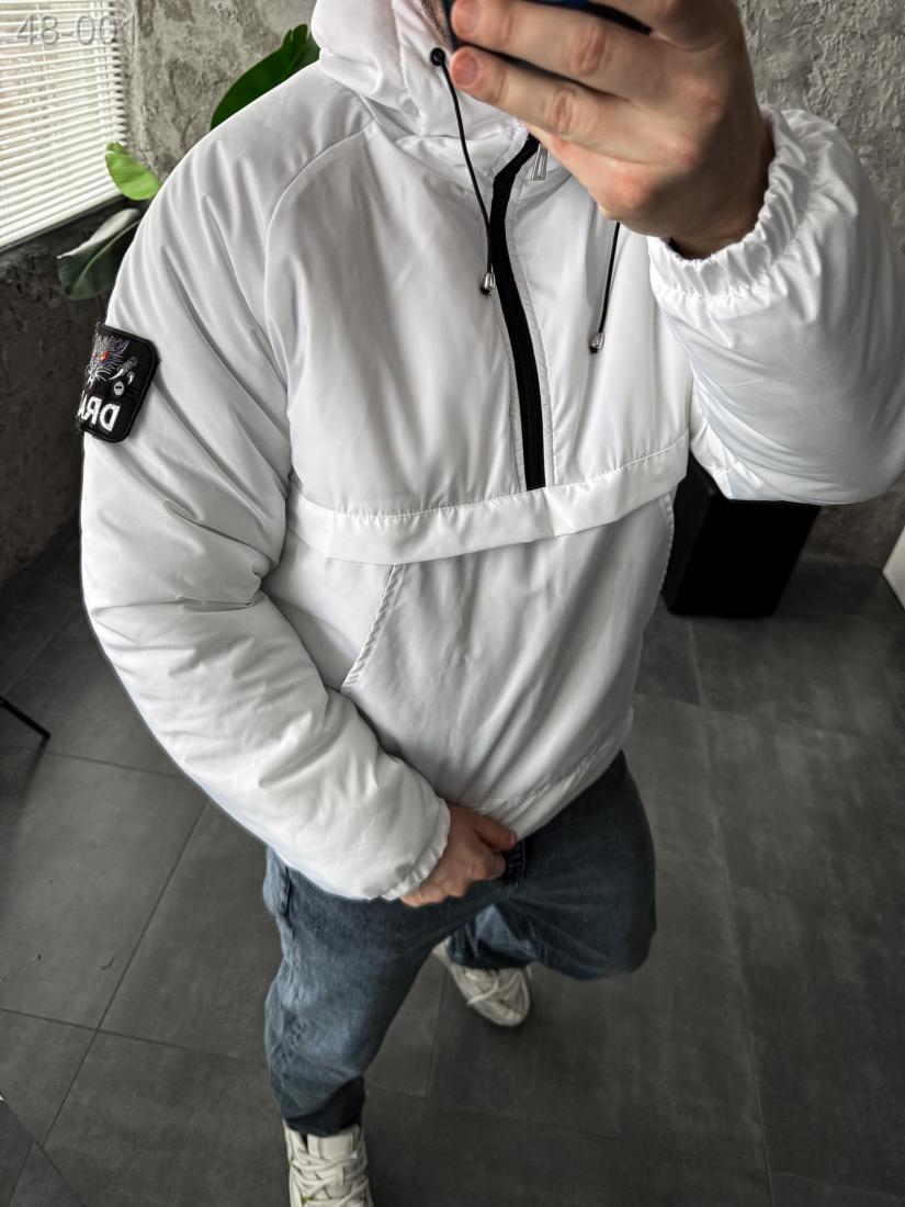 Анорак утеплений з патчем зима осінь модний стильний 2026 драпп Анорак утеплений з патчем зима осінь модний стильний 2026 драпп