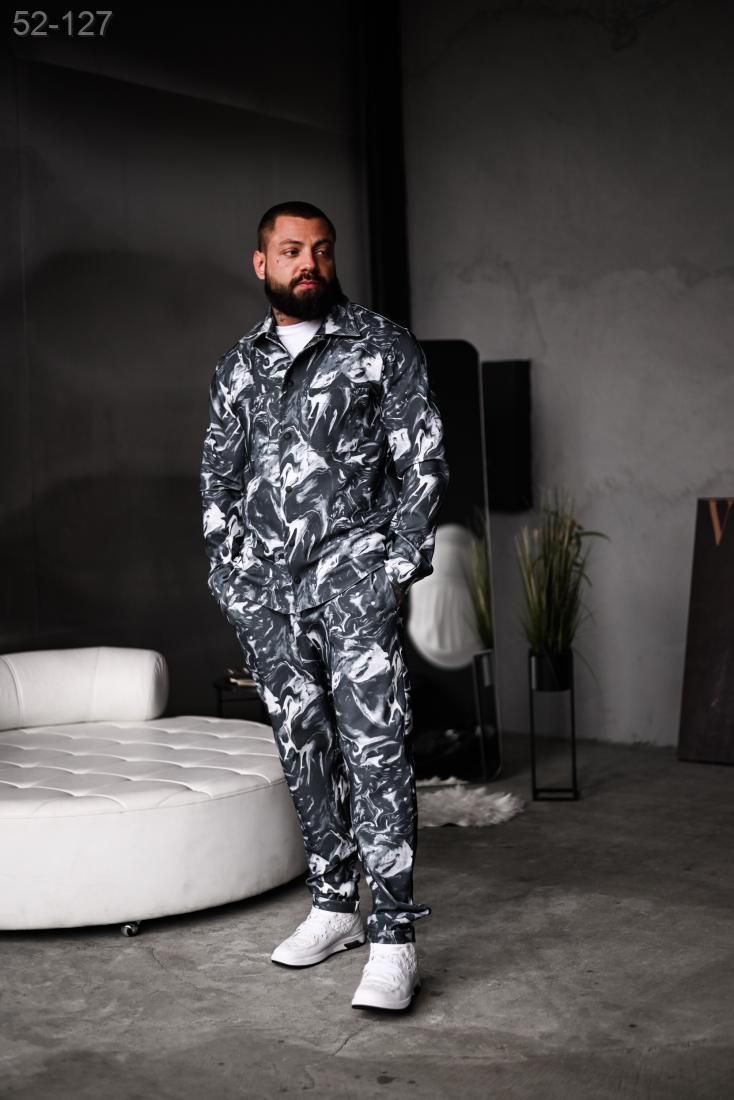 костюм сорочка штани драпп drape стильтний модний осінь весна 2026 структурний котон костюм сорочка штани драпп drape стильтний модний осінь весна 2026 структурний котон
