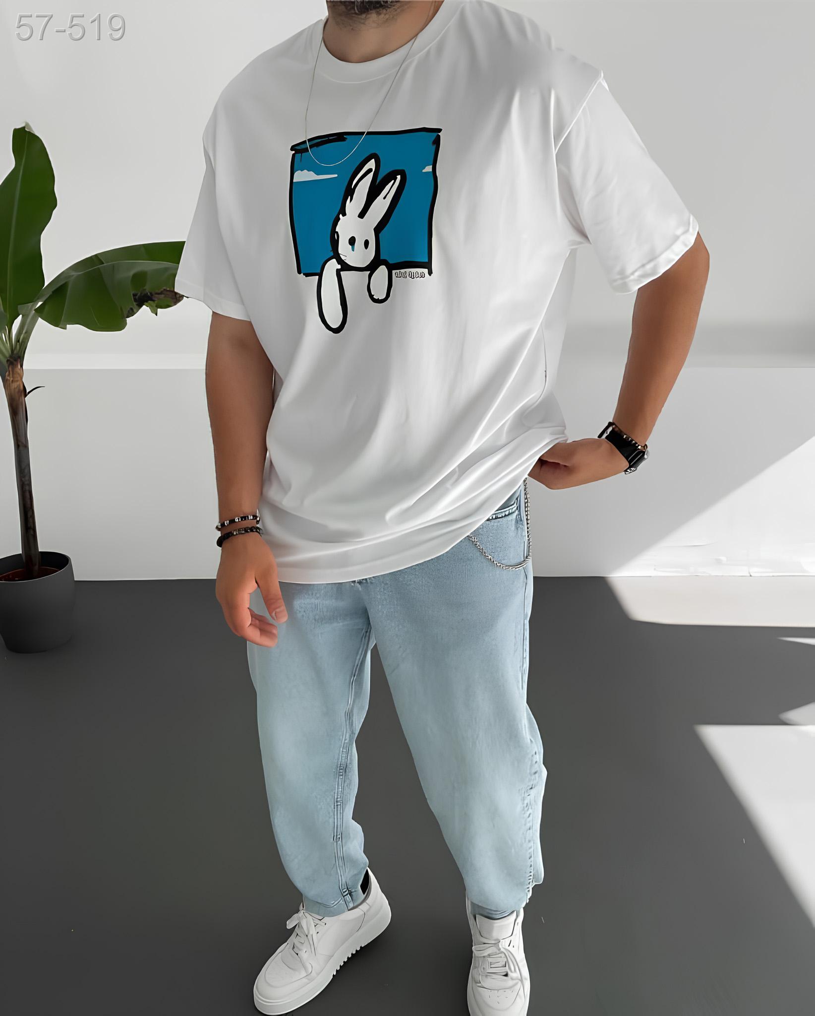 футболка з принтом чоловіча стильна оверсайз літо легка трикотаж модна футболка з принтом чоловіча стильна оверсайз літо легка трикотаж модна
