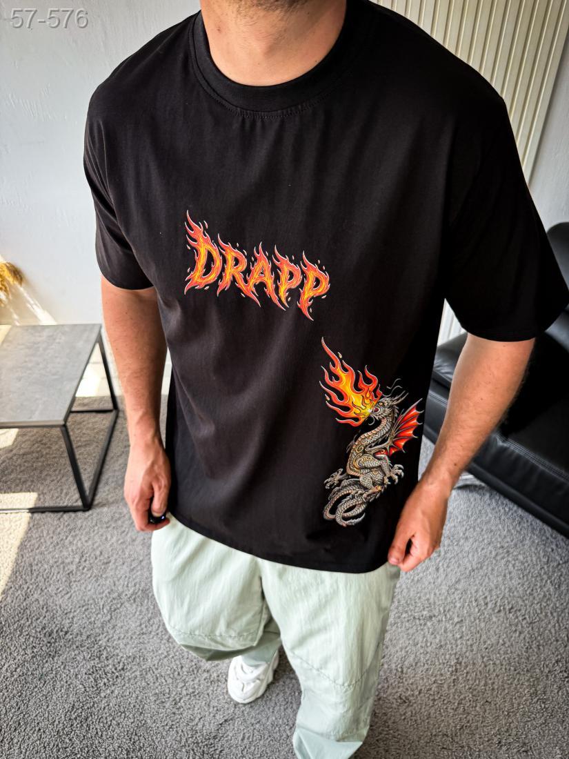 Футболка з дтф принтом DRAPP 2026 Футболка з дтф принтом DRAPP 2026