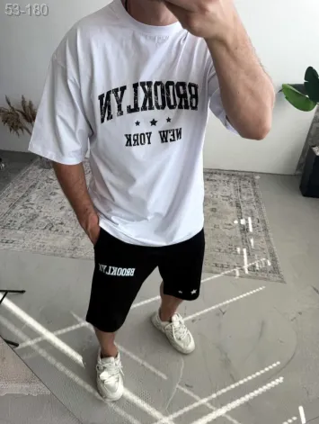 GV_SHOP_UA Комплект футболка та шорти ДТФ (оверсайз)