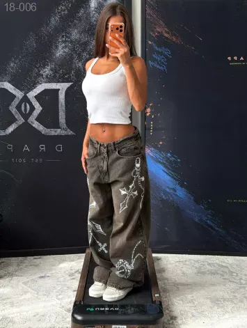 GV_SHOP_UA Джинси баггі ДТФ жіночі