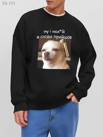 GV_SHOP_UA Світшот чоловічий з мерчем (оверсайз)