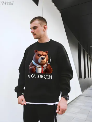 GV_SHOP_UA Світшот чоловічий з мерчем (оверсайз)